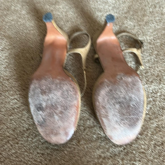 Vintages ostrich women’s heeled sandals - Picture 3 of 4